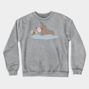 Capybara's with oranges Crewneck Sweatshirt